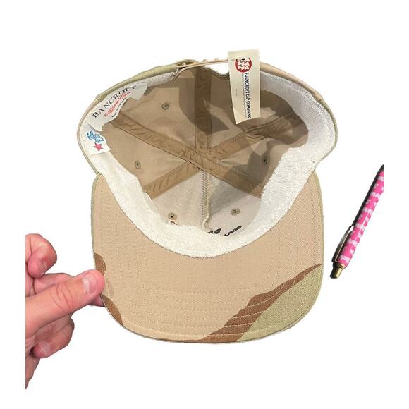 Vintage Bancroft Military Caps Desert Shield Storm Snapback Hat Cap Made in USA - Picture 4 of 4